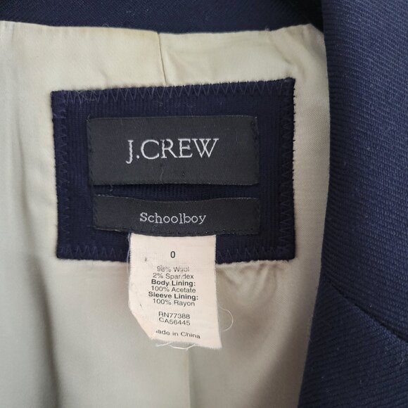 J. Crew Schoolboy Blazer in navy wool - Picture 3 of 6